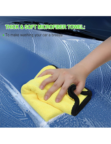 Kit de Cepillo de Lavado de Autos Stemni 62" con Accesorios