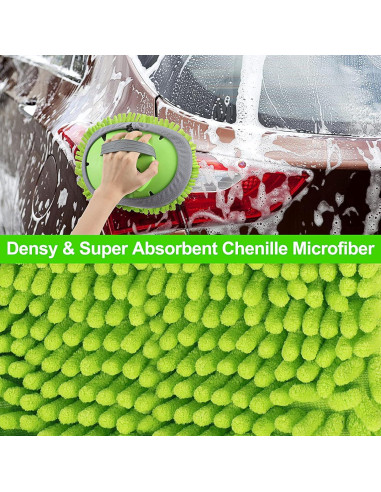 Kit de Cepillo de Lavado de Autos Stemni 62" con Accesorios