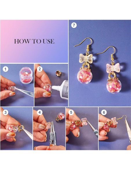 100 Esferas de Vidrio Transparentes Spritewelry 10-18mm para Manualidades