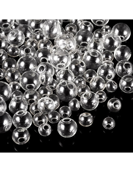 100 Esferas de Vidrio Transparentes Spritewelry 10-18mm para Manualidades