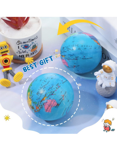 50 Pelotas Antiestrés Globo BBTO 7.6 cm Espuma PU