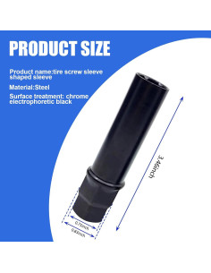 Llave de Tuerca Antirrobo Jewkot 6 Puntos Spline 8.79 cm 2