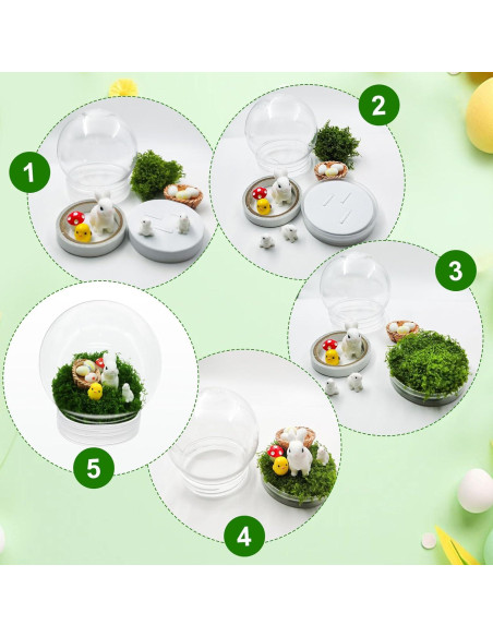 Kit de Manualidades de Globo de Nieve de Pascua Cinrobiye