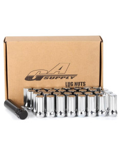 Tuercas de Acorn GAsupply M14x2 50mm 32 Pcs Cromo Cerrado