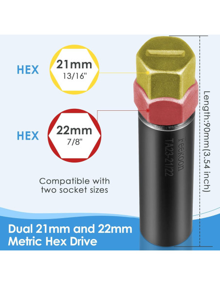 Llave de Tuerca 10 Estrías Feekoon para Camiones y SUVs