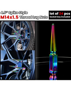 Tuercas de Perno de Rueda M14x1.5 24 Pcs Neo Chrome Bellota 2