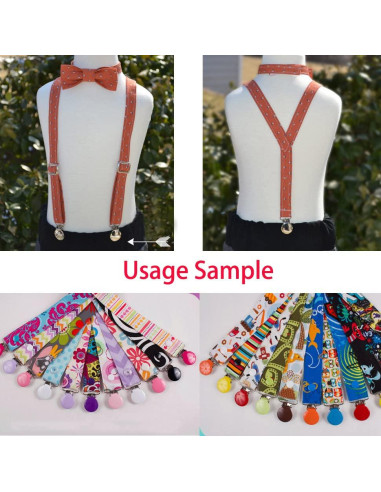 42 Clips de Suspensión Metálicos Redondos para Chupetes DIY