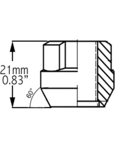 Cerraduras de Rueda M14x1.5 Cromadas 4 Piezas + Llave 2