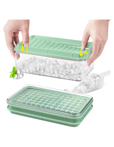 Bandeja de Hielo Mini Longzon con Tapa y Contenedor 273 Pcs