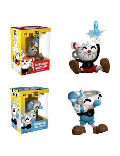Figuras de Vinilo Youtooz Cuphead y Mugman 11.43 cm y 9.4 cm