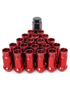 Tuercas de Rueda M12x1.5 SOROPARTS Juego 22 Piezas Color Rojo