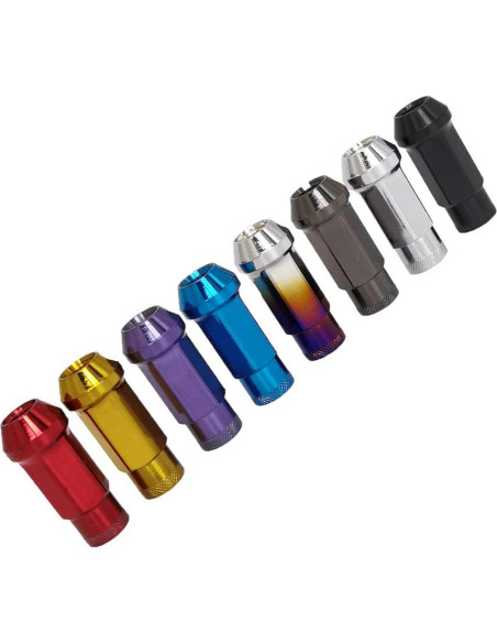 Tuercas de Rueda M12x1.5 SOROPARTS Juego 22 Piezas Color Rojo