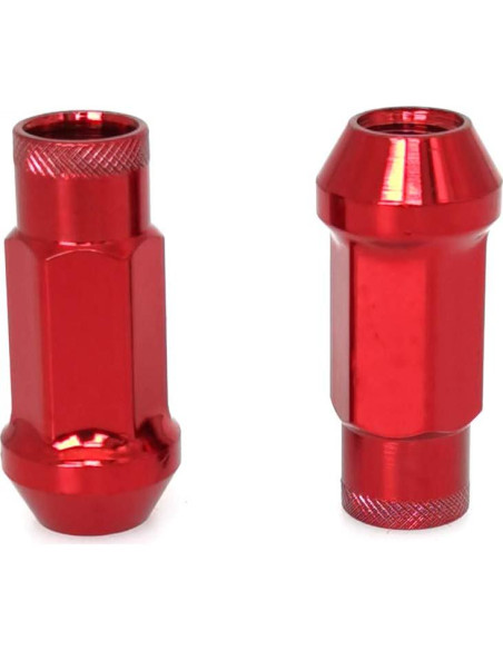 Tuercas de Rueda M12x1.5 SOROPARTS Juego 22 Piezas Color Rojo