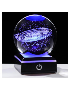 Bola de Cristal del Sistema Solar 8cm Arikyrist con Luz LED