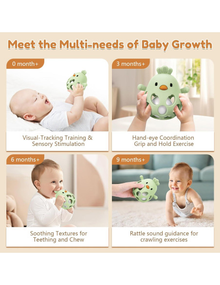 Juguete de Dentición MCGMITT Silicona Verde para Bebés