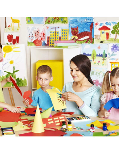 Papel de Origami Gnatural 100 Hojas 25.4x25.4cm 10 Colores