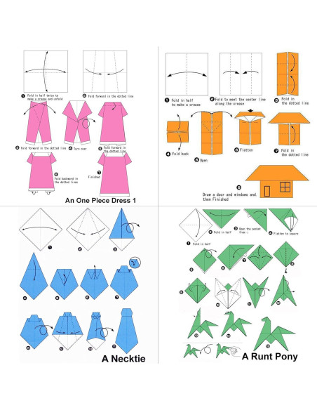 Papel de Origami Gnatural 100 Hojas 25.4x25.4cm 10 Colores