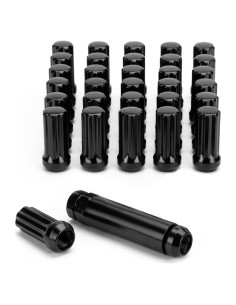 Tuercas de Rueda 9/16-18 SUCOSO 32PCS Negras con Llave