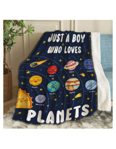 Manta de Franela ARTBLANKET Planetas del Sistema Solar 76x102 cm