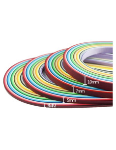 Tiras de Papel Quilling ODETOJOY 3-10mm 36 Colores 720 Tiras