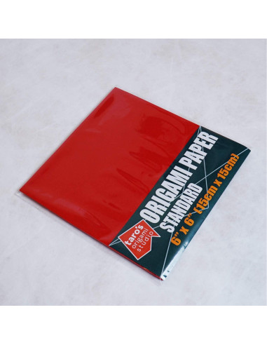 Papel de Origami Taro 15 cm Rojo 50 Hojas Kami Japonés
