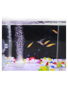 Piedra de Aire para Acuario EKMOIS 2.5 cm con Válvula de Control