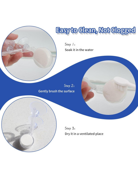 Piedra de Aire para Acuario EKMOIS 2.5 cm con Válvula de Control