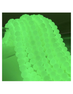 Perlas Redondas de Aragonito Verde Mexicano 6mm ABC GEMS