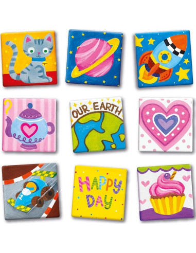 Kit de Manualidades 4M Arte en Azulejos Magnéticos Mini