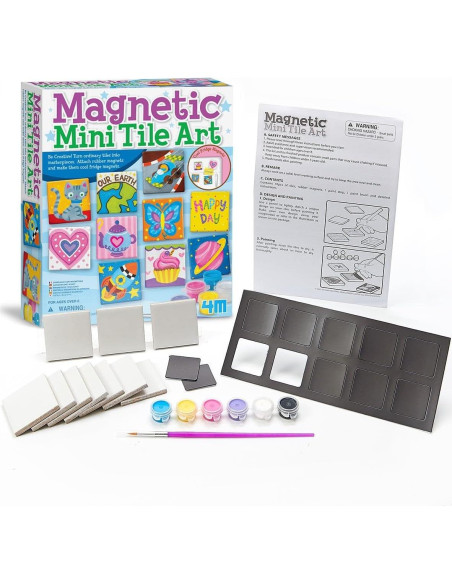 Kit de Manualidades 4M Arte en Azulejos Magnéticos Mini