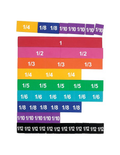 Azulejos Magnéticos de Fracciones Arcoíris Recursos de Aprendizaje 51 Piezas