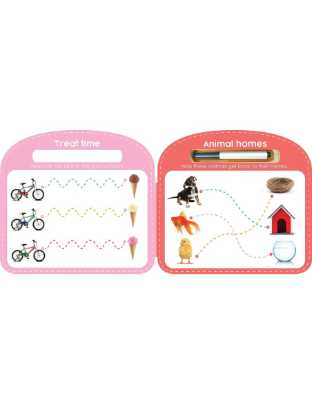 Write & Wipe Pen Control - Children's Novelty Learning Board Book - Wipe Clean - Educational