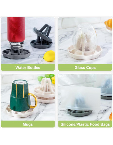 Soporte Secado Rápido de Silicona LVLAMMAL Beige 2-Pack