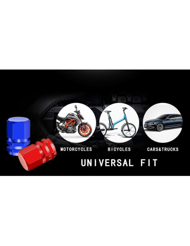 Tapa de Válvula de Neumático Genérico 20 Piezas Aluminio Hexagonal