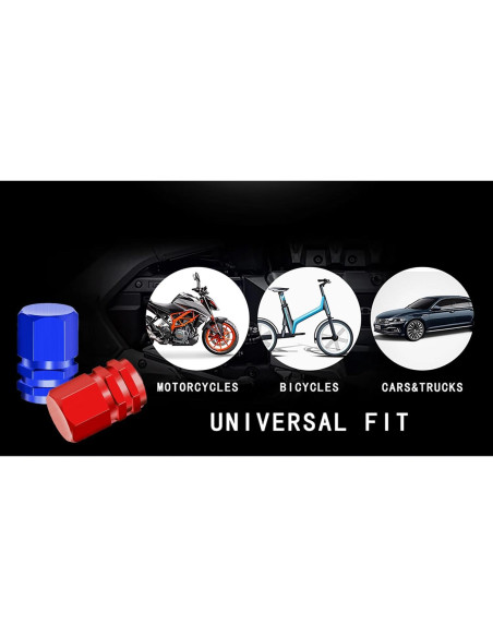 Tapa de Válvula de Neumático Genérico 20 Piezas Aluminio Hexagonal Tapa de Válvula de Neumático Genérico 20 Piezas Aluminio Hexagonal