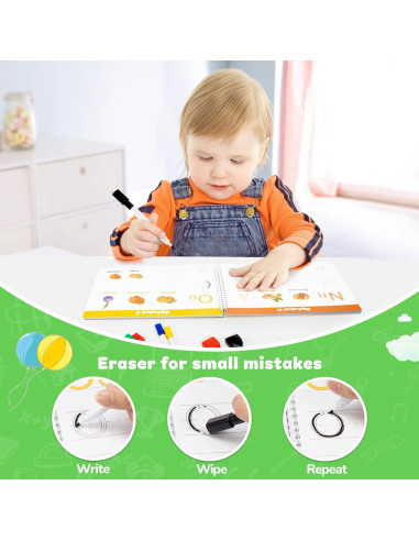 Libro de Trazado de Letras Lrathenk para Niños 3-6 Años