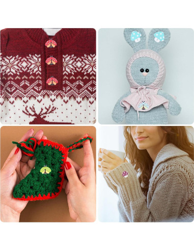 Botones de Madera JMKTOOL 100 Piezas para Costura DIY