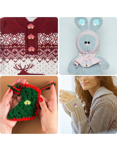 Botones de Madera JMKTOOL 100 Piezas para Costura DIY