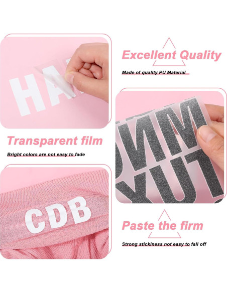 Letras y Números de Hierro Lucomb 2" Blancas para Tela - 245 Piezas