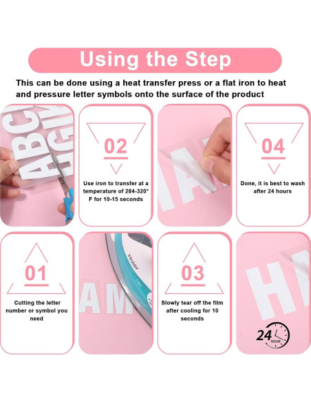 Letras y Números de Hierro Lucomb 2" Blancas para Tela - 245 Piezas