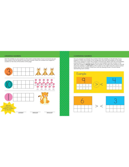 Ready to Learn: First Grade Math Write & Wipe Workbook with Popper