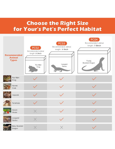 Terrario Pequeño AZV 30.48x22.86x17.78 cm con Accesorios