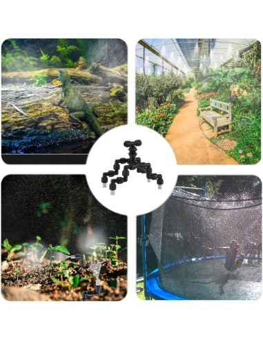 Boquilla Nebulizadora CozyCabin 4 Cabezas 360 para Reptiles