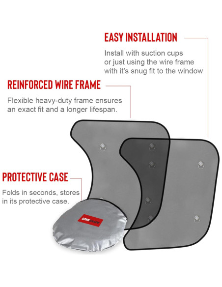 Protector Solar para Ventana Lateral Freightliner Cascadia