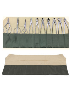 Bolsa de Herramientas para Bonsai Tyenaza 10 Bolsillos Impermeable