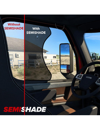 Protector Solar para Ventana Lateral Freightliner Cascadia