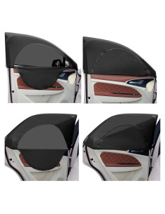Sombrillas Laterales para Ventanas de Coche Tallew 4 Pcs