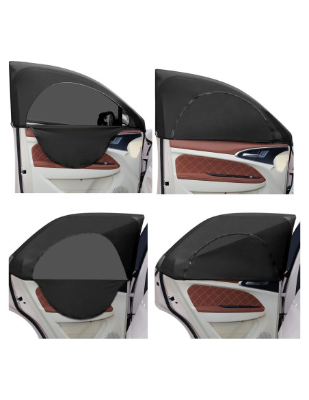Sombrillas Laterales para Ventanas de Coche Tallew 4 Pcs