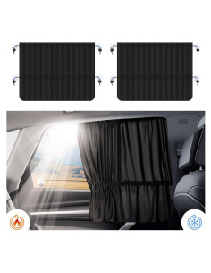 Sombrillas para Ventanas de Coche IHOTDER - 2 Piezas 66x52 cm