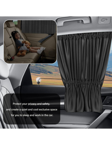 Sombrillas para Ventanas de Coche IHOTDER - 2 Piezas 66x52 cm